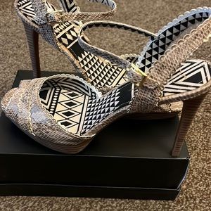 Snakeskin Heel